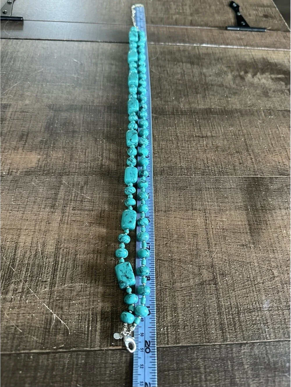Southwestern Double Strand Turquoise Howlite Magnesite Beaded Statement